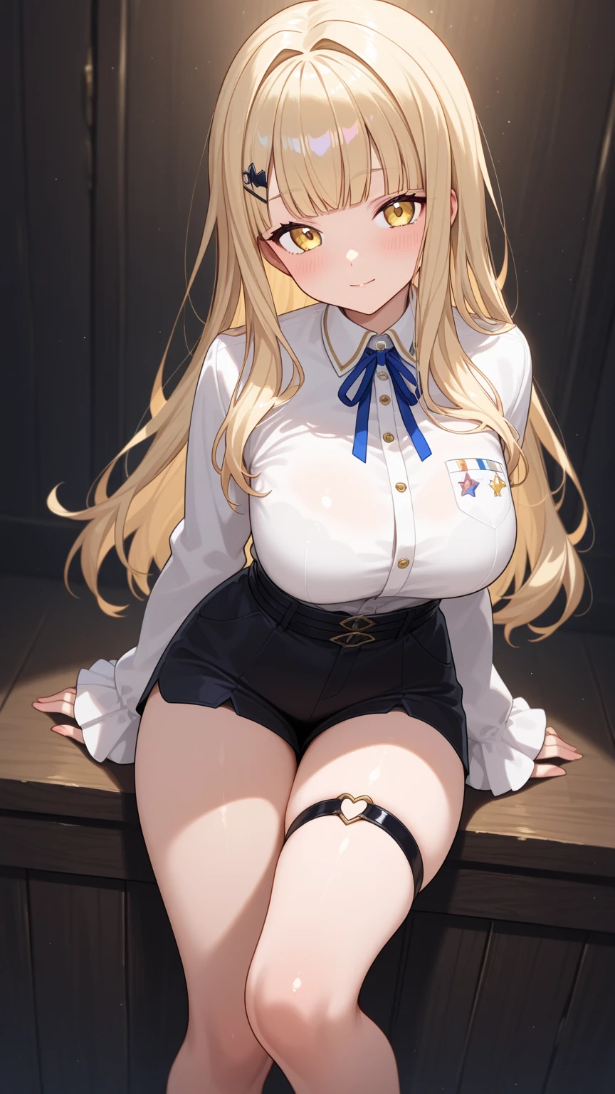 Erotic big breasts thick thighs tight mini skirt