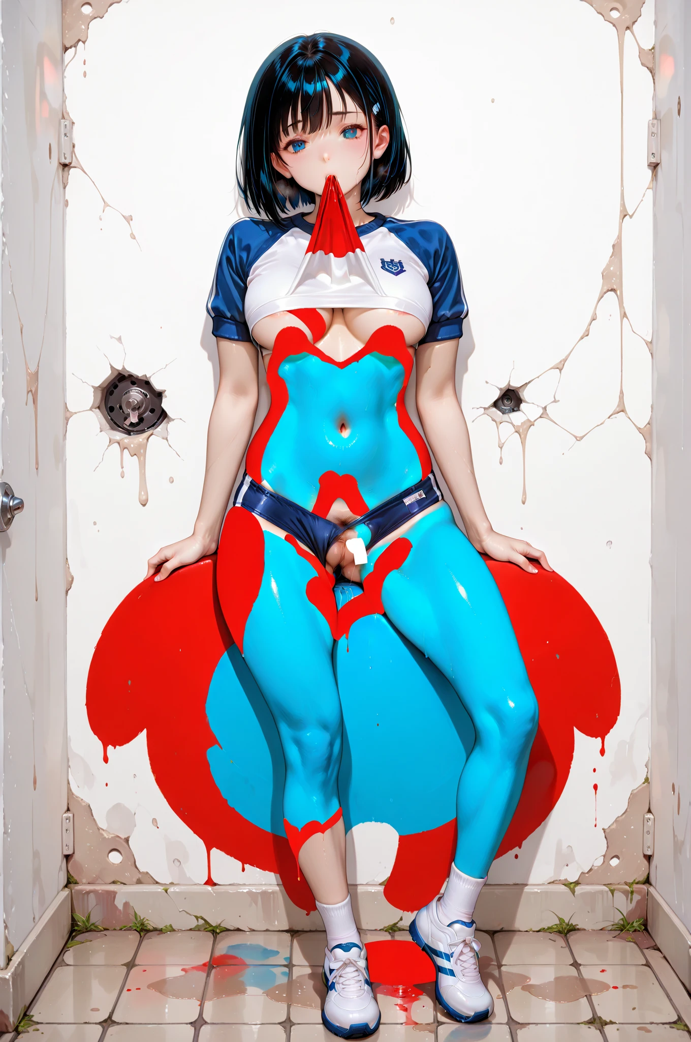 (score_9, score_8_up, score_7_up:2.0), source_anime, (ai-generated:1.2), (intricate details:1.2), (Naturally Cool Detailer:1.2), (masterpiece:1.2), (best quality:1.3), (SDXLrender_v1.0:1.2), (Improve Overall Realism:1.2), (Enhance CGI Realism:1.2), (Maximize Detail Slider:1.2),
4k, HD, 8k, highres, antialiasing, detailed textures, BREAK 1girl, breasts, blush, long hair, (rolling eyes:2.6), (moaning:2.6), bangs, medium breasts, blue hair, bare thighs, gloves, 1boy, (deep penetration:2.2), blue eyes, hetero, (thick thighs:1.5), lying, realistic penis (interracial:1.8), puffy pussy lips, solo focus, white gloves, spread legs, sex, fingerless gloves, nail polish, (vaginal penetration:1.8), uncensored, black skirt, blue blazer, skirt, on bed, on side, leg up, testicles, covered breasts, clothed sex, blue nails, clothed female nude male, officer hat, bangs, straight hair, vayne (league of legends) BREAK epic cinematic lighting, (nsfw), highres, extremely detailed, 8k photo, best quality, beautiful lighting, intricate details, realistic, detailed face and eyes, photorealistic, photo, masterpiece, realistic shadows, realism, photorealism, trending on Artstation 8k HD high definition detailed realistic, detailed, skin texture, hyper detailed, realistic skin texture, armature, best quality, ultra high res, high resolution, detailed, raw photo, sharp re, rich colors hyper realistic lifelike texture dramatic lighting unrealengine trending on artstation, art by Greg Rutkowski, photography captured with Sony A9III, 64.3 MP, 5.6, 300mm lens, 4k, realistic.
