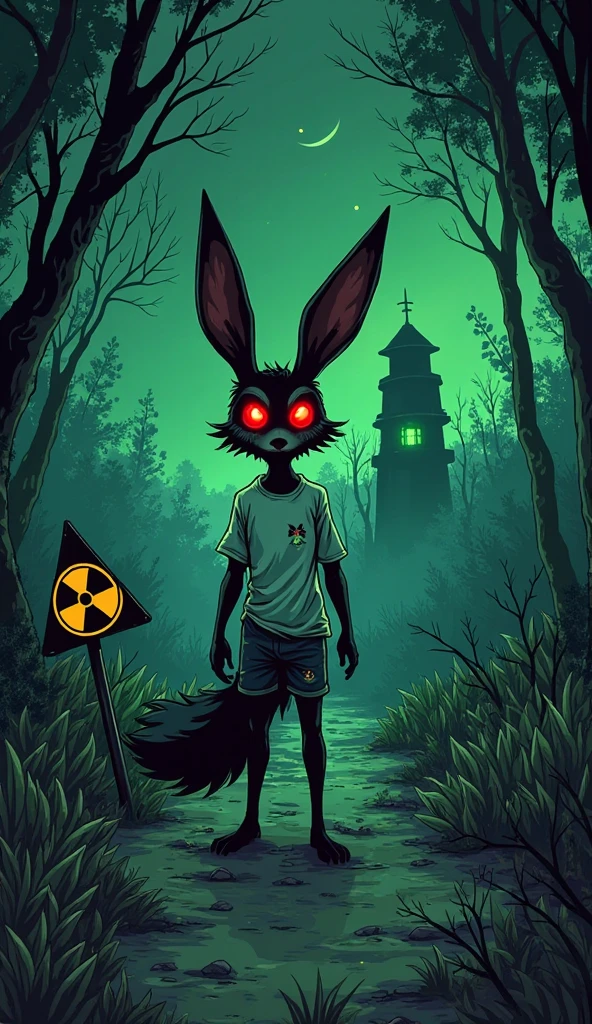 (blame! style abandoned tech landscape), (Zen, Amy Sol style), (underground, dark, foggy, perilous, abandoned dystopian apartment bedroom, deep windows), (abstract anthro rabbit figure wearing bunny ears), cover art with light abstraction, abstract, simple vector art, contemporary Cybernetic art, color gradients, soft color palettes, layered forms, whimsical animation, style Ethereal abstract, 4K, --v6