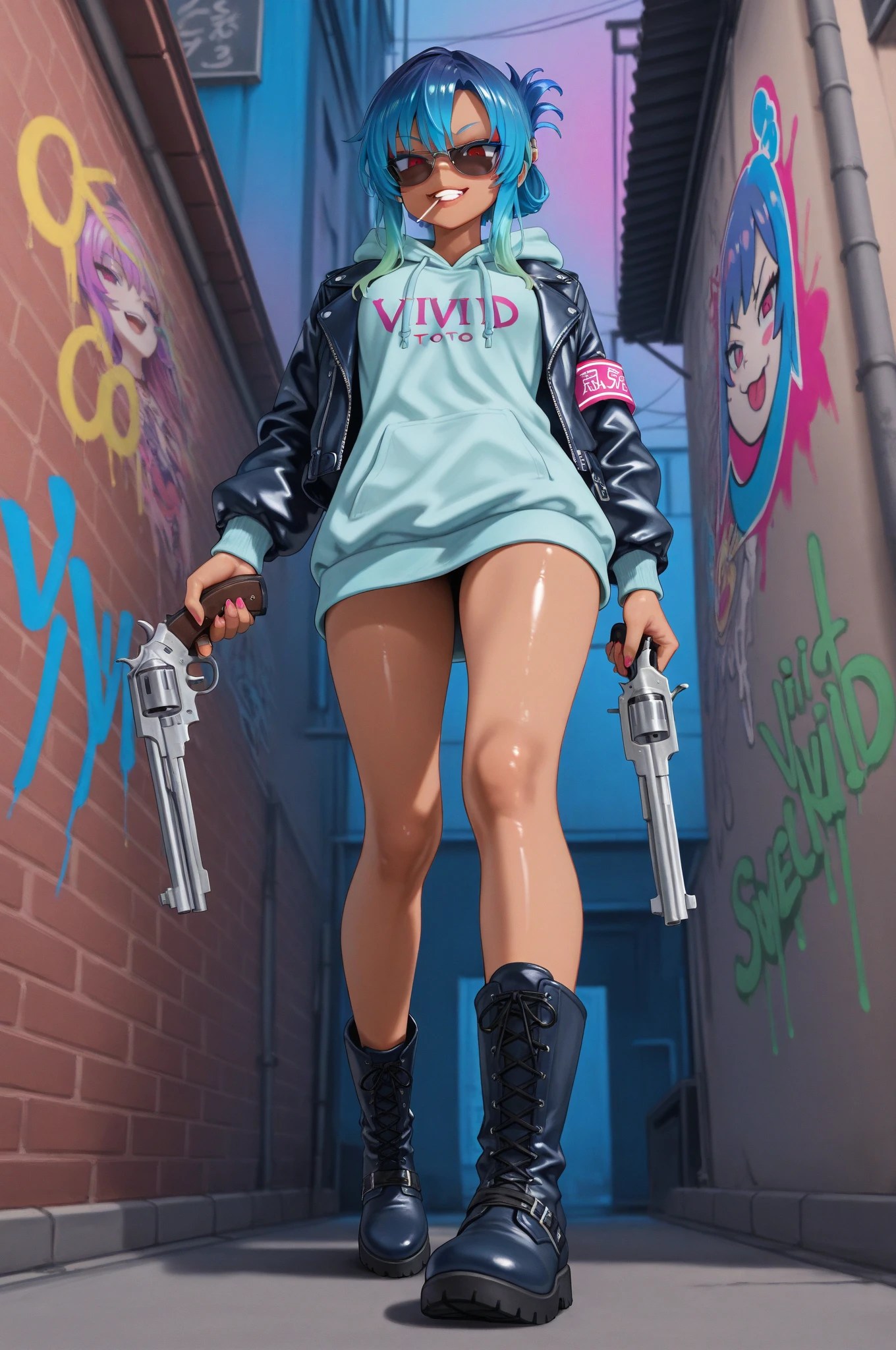 ((melhor qualidade)), ((obra-prima)), (altamente detalhado: 1.3), ......3d, NeonNoir, belo homem cyberpunk, (using the head mounted display which is thick and hi-tech: 1.2), usando uma capa, hacking um terminal de computador, PURPLE NEON LIGHT FROM MONITOR, GREEN NEON SIGNS ON THE WALL