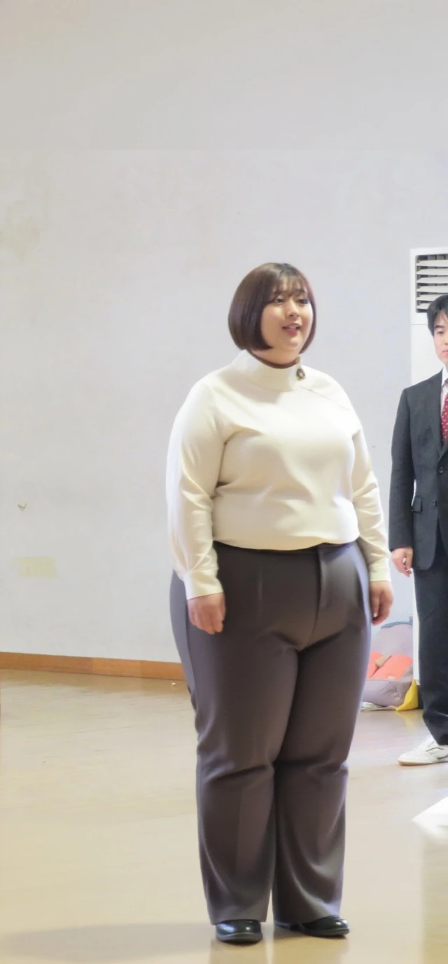 (dark madder red blouse,sleeveless,arms-baring:1.3),sideshot,from behind,black and long flare skirt,thick arms,(pov hands on buttocks,groping woman,pov grabbing her ass:1.3),single mole on cheek,black hair,voluminous hair,unkempt hair,plump tall woman, blushed and crying,27 years old,(fair skin:1.3),(cute eyes,tareme),plump oval face,light makeup,standing in train,leaning on train door,,skirt lifted,