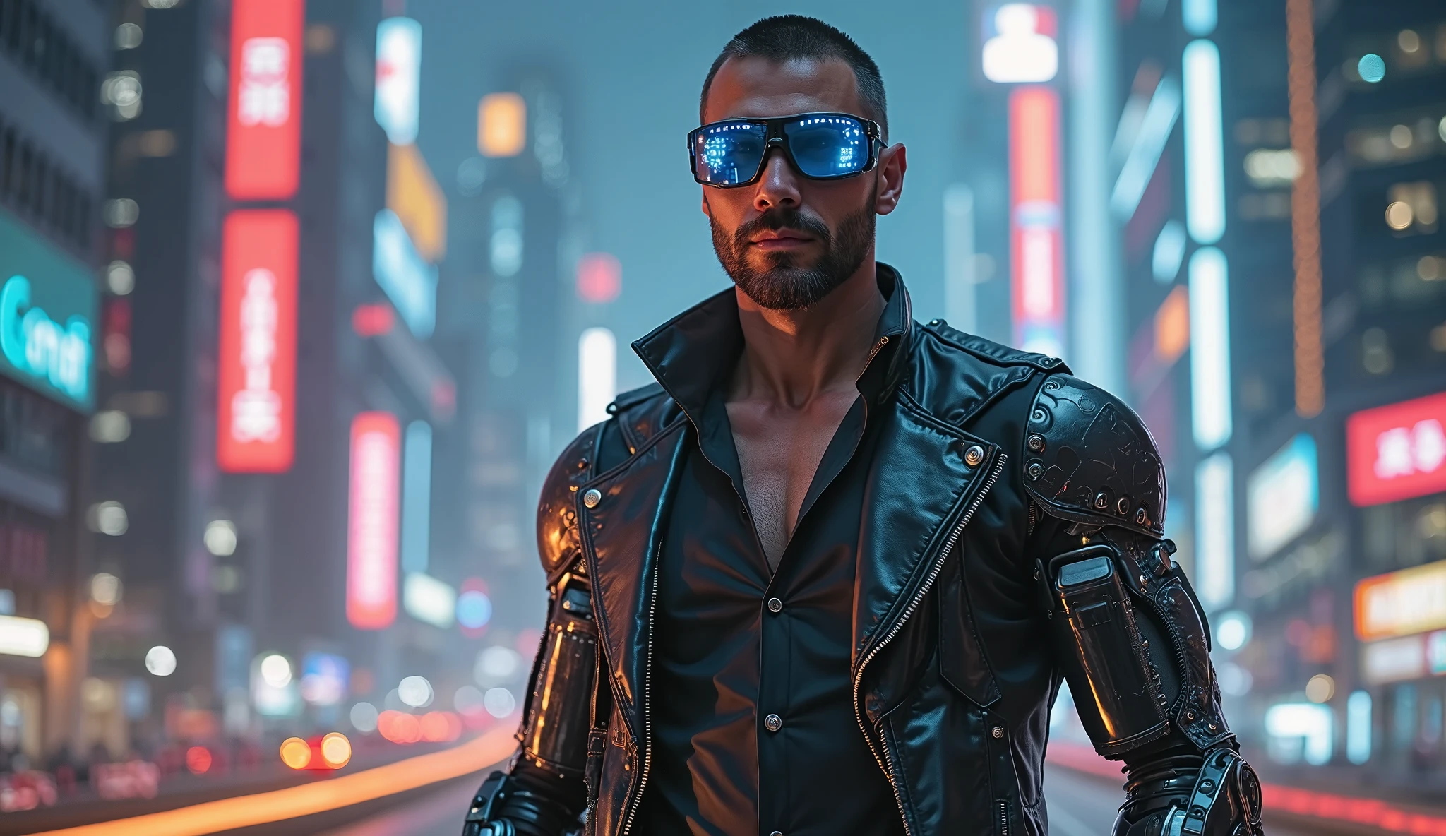 Make cyberpunk male