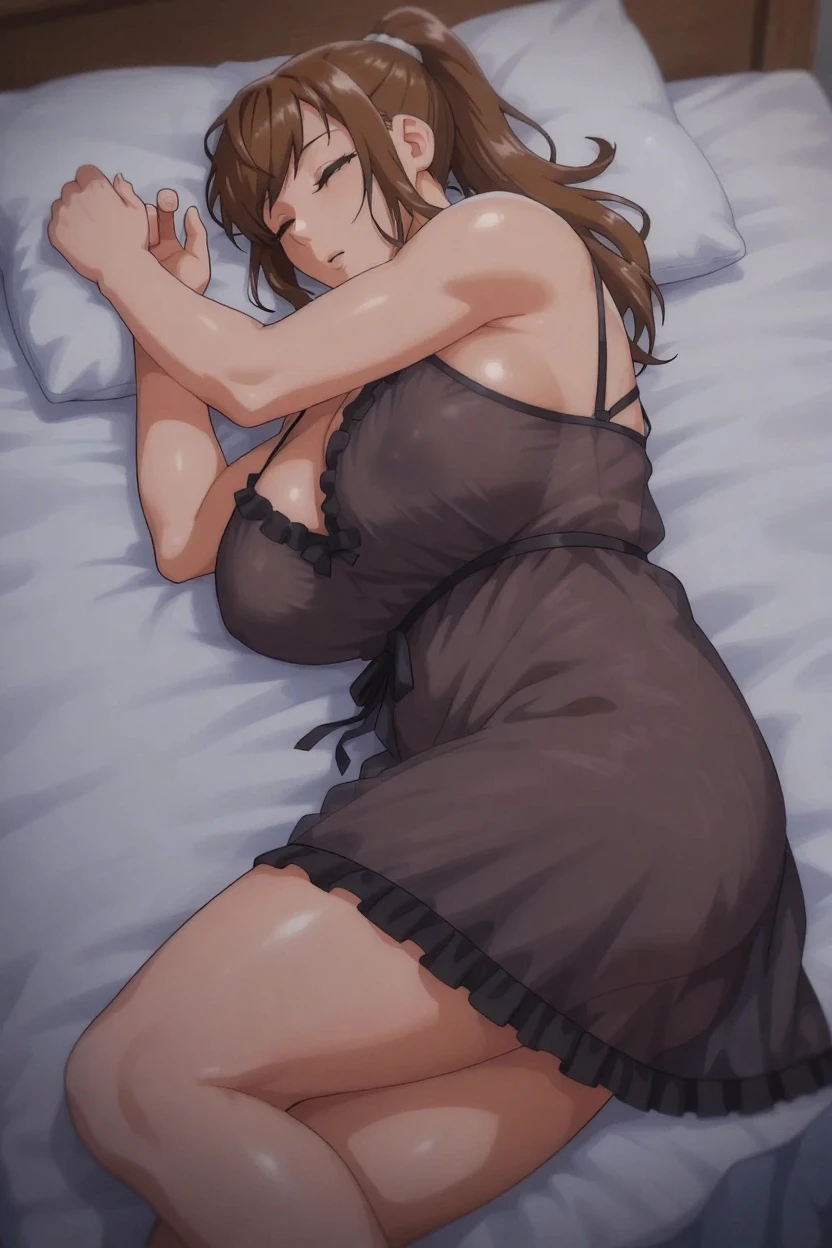 Japanese beauty naked,belt,Watch on wrist,I am going to cry、Standing in front of a white wall、Shot from the knee、Lying in bed、Right hand on chest、Left hand to mouth、View from the front