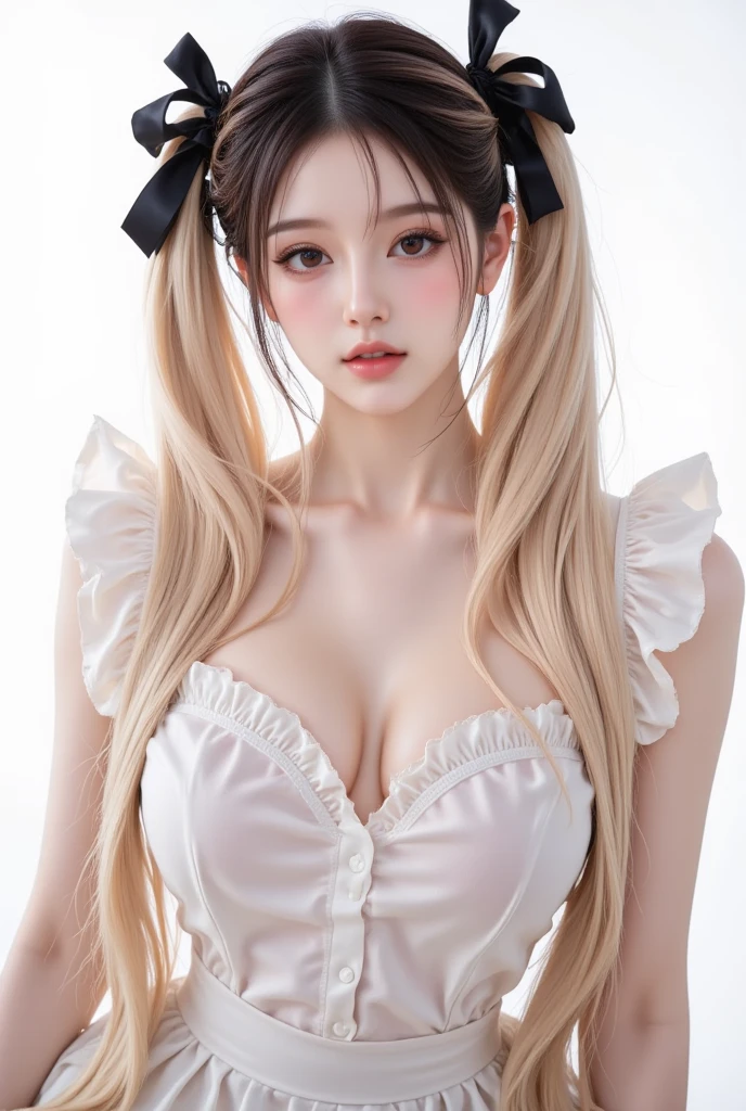 <lora:stLouisLuxuriousWheels_v1:1> <lora:koreanDollLikeness_v10:0.66>,best quality, black long hair, ultra high res, (photorealistic:1.4), 1girl,silver dress,(azur lane\),puffy nipples, nsfw, nude, pussy, pussy hair,(Kpop idol), (aegyo sal:1), huge breasts, (light brown short ponytail:1.2), ((puffy eyes)),(light brown short ponytail:1.2)