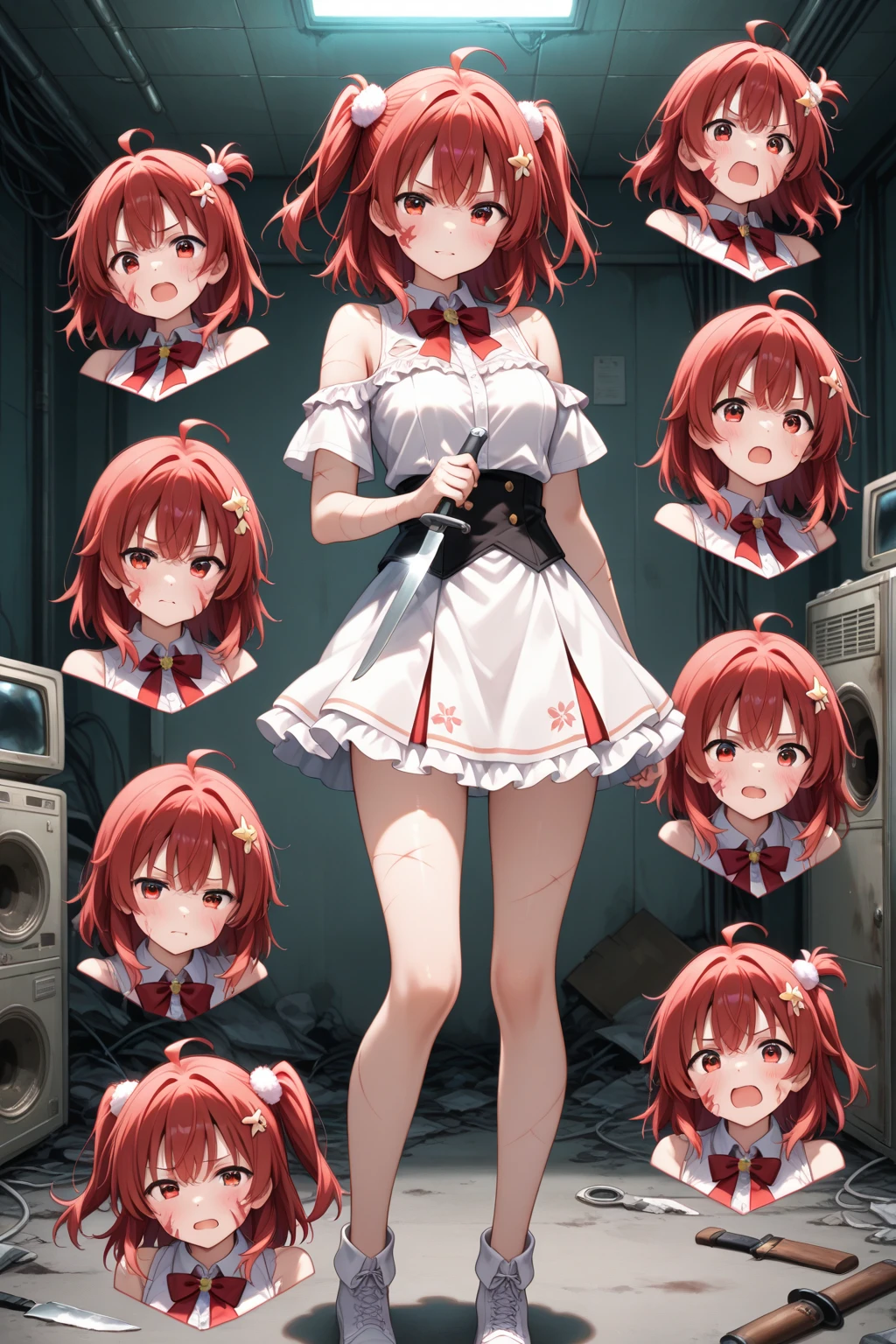 <lora:SumiSakurasawa:0.6>,high res, masterpiece, Sumi Sakurasawa, solo, 1girl,aged up,red hair, cute, outdoors, detailed eyes, ((red_brown eyes))