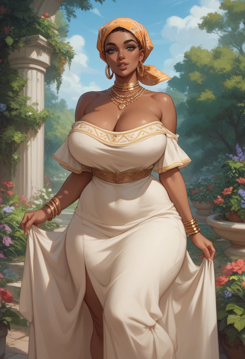 Cinematic film still from fantasy, full body, of ((beautiful woman)), (tamil skin), looking at viewer, (wearing robe (flowing goddess attire), (loose robe)), (open, (saggy firm breasts), seductive look, motherly, hard, wide hips,((detailed facial features)), alluring brown eyes, (transparent clothes),(detailed skin), long wavy hair, (ocean base:1.2), damp, moist, intricate details, shallow depth of field, cinematic lighting, reflections, photographed on a Leica 10772 M-P, 50mm lens, F/2.8, HDR, 8k resolution, back view