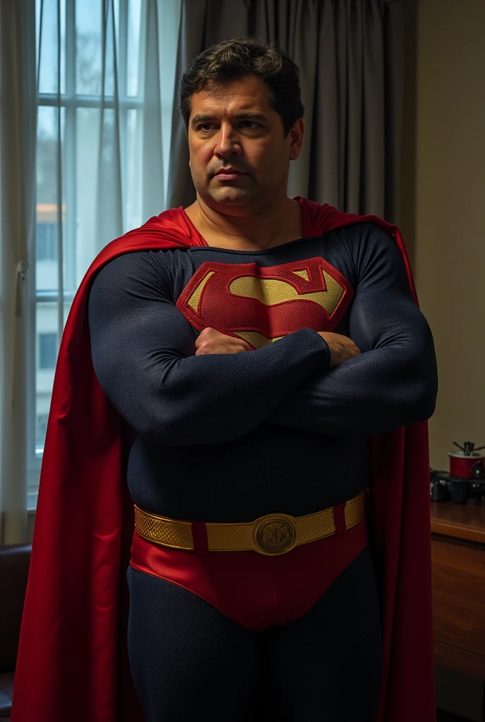 Full Body portrait, head to toe, 18-year-old Paul Stanley/Elvis Presley/Tom Selleck/Henry Cavill/Keanu Reeves/Dolph Lundgren/Tyler Hoechlin/Jon Bernthal hybrid as a man named Terrence Crabtree who has extra short, buzz-cut hair, bright blue eyes, a thick mustache, and is a superhero known as Split Second, he faster than the speed of light, He wears a bandit eye mask, a red and gold super hero costume and a metal helmet, oil painting in the art style of Gilbert Stuart, 32k, UHD, hyper realistic, Photorealistic, sharp, vibrant, extremely colorful, highly detailed, professional quality, beautiful, awesome, majestic, superb, trending on artstation