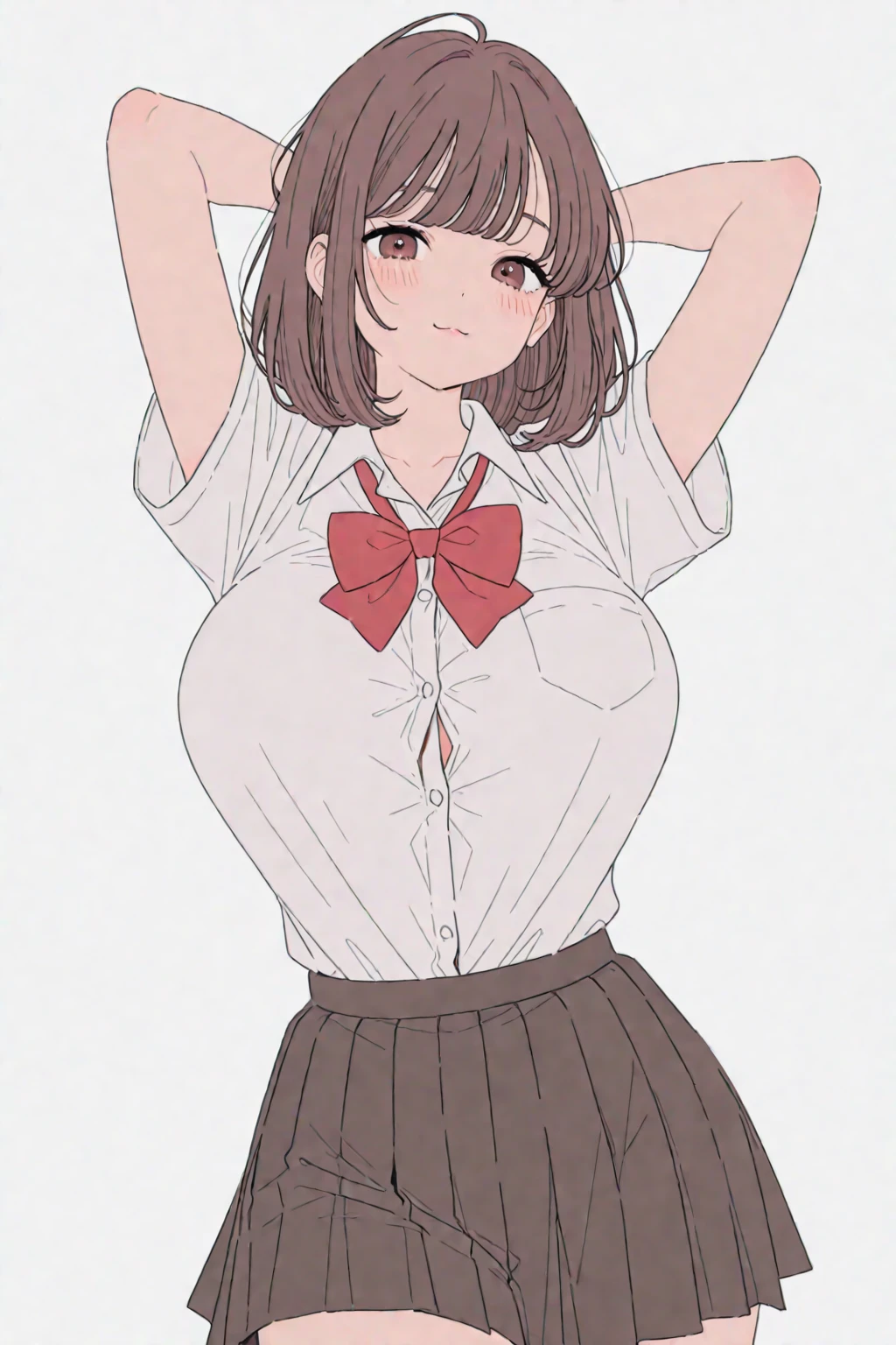 (tmasterpiece:2.0), (topquality:2.0), (Ultra Mini Skirt Very Short Length Schoolgirl Uniform:1.5), (side-view:1.5), (sexypose:1.5), (reddened face:1.3), (with a naked torso:1.3), (Boob scattering:1.4), (Realistic:1.5), 1 little girl, Precise Little Handles, Embarrassed look, slight smile, Very nice girl, Innocent Face, Young face, Clear Eyes, Radiant Eyes, little chest, Breast splitting is visible, The tummy is visible, The buttocks are visible, the perineum is visible, lack of pubic hair, Beautiful skin, Ultra-Resolution, Top Resolution, Japanese high school student, brown hair, in park