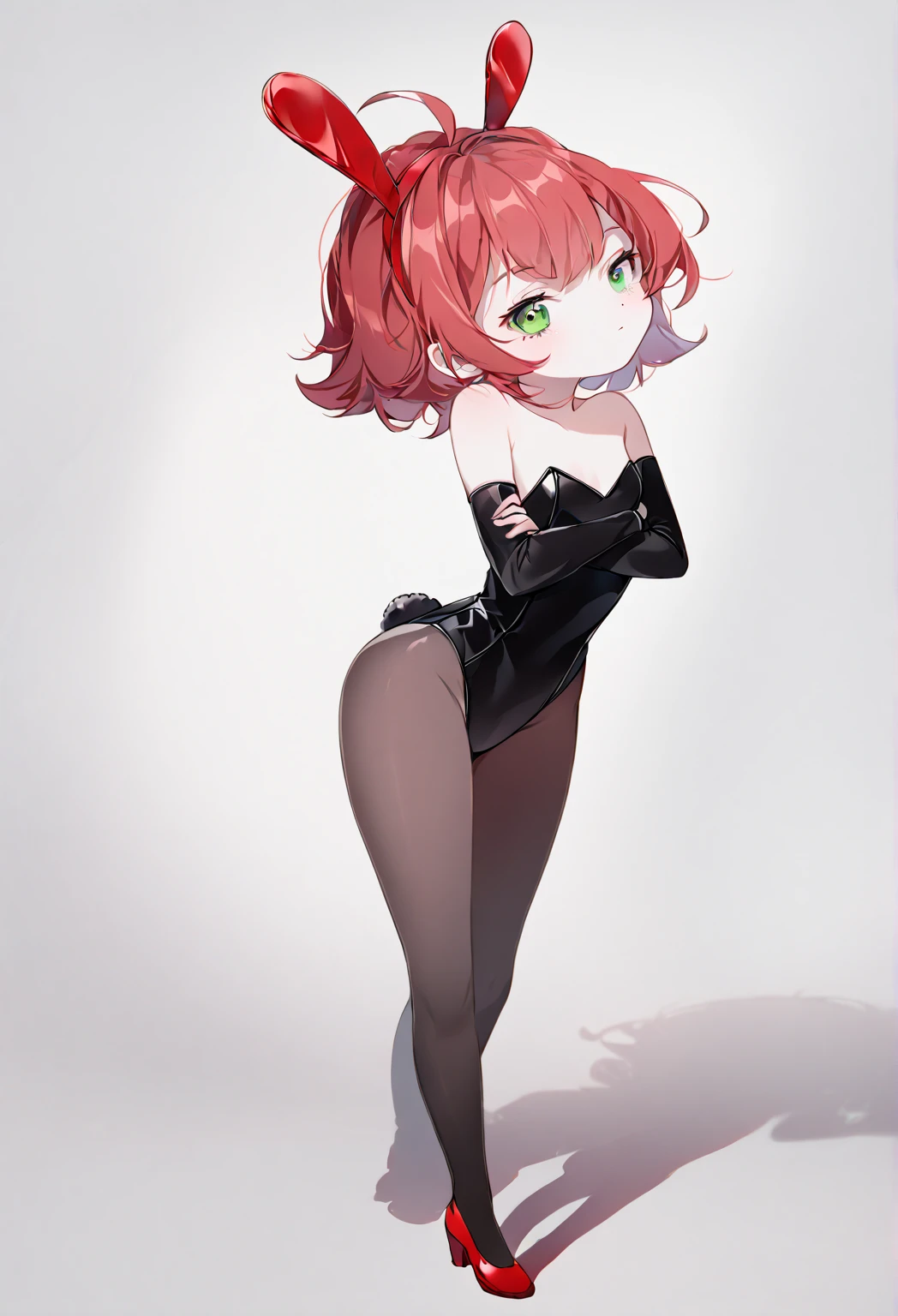 anime girl in a bikini, anime style 4 k, (anime girl), badass anime 8 k, best anime 4k konachan wallpaper, anime style character, top rated on pixiv, seductive anime girl, anime style. 8k, anime girl, an anime girl, anime artstyle, red hair, visible red hair (Best quality, 4k, Masterpiece :1.3), beautiful woman, hyper realistic, 1girl, (droopy breasts, attractive body :1.2), sit-ups :1.1, short red hair: 1.1, (wet rainy, wet by rain, wet body :1.2), ultra-detailed face, detailed lips, detailed eyes, double eyelid, sensual low-necked dress, open neckline, hanging breasts, side pose, visible curves, pool party, poolside, silver transparent mantle,sunglasses, muscular turned leg, revealing clothing, yellow eyes [ 4 k digital art ]!!