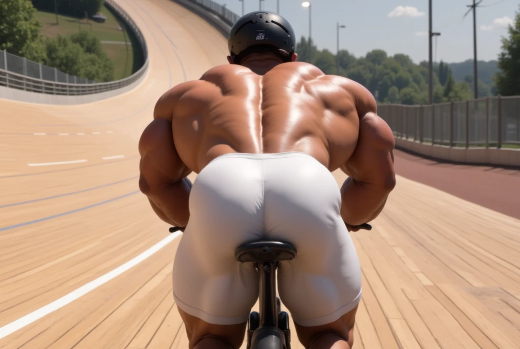 Henry Cavil having a big ass and pec wearing a thong on a bike showing his ass