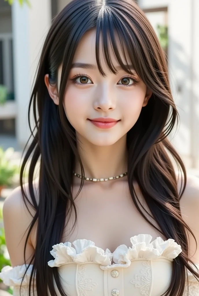 Highest quality, shape, Very detailed, finely, High resolution, 8k wallpaper, 完璧なダイナミックな構shape, finelyて美しい目, Natural Lip, Random sexy poses,RAW Photos,cute,smile、Cabaret Dresses、Long Hair、Curly Hair、From a random angle(1 Direction)