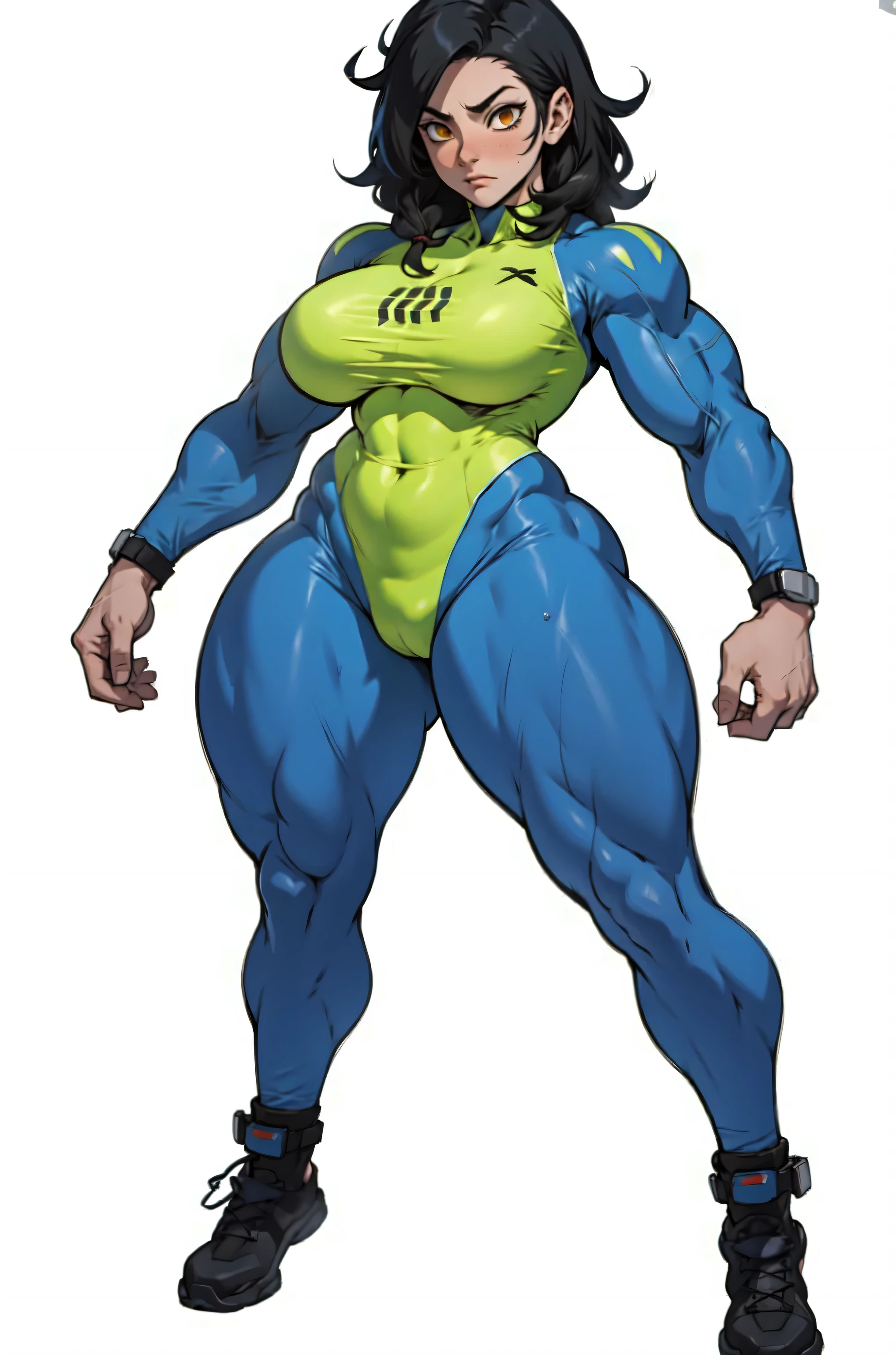 (full body), full body in image, full clothed, raven costume, gym pants, full woman, full body, long hair, female body, curvy body, thicc body, big thighs, voluptuous body, full thick body, dinamic pose, curve body. detalied pose, body, simple background, expressive face, focus on face, line art, sketch