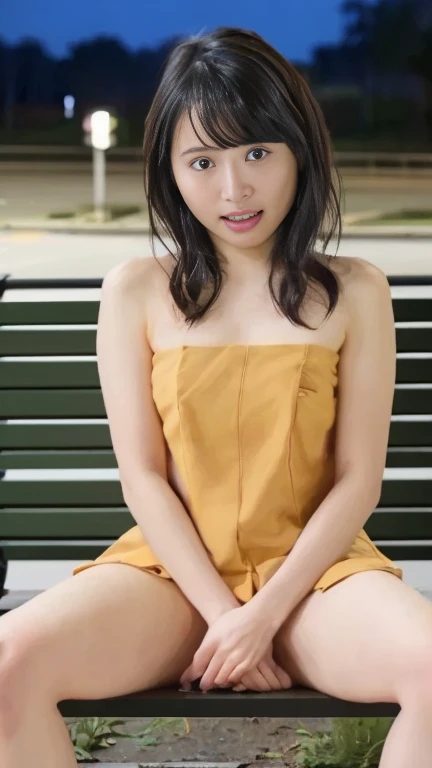 (masterpiece, highest quality), Beautiful Japanese Girls、17-year-old high school student, A cozy autumn-themed stroll, Nature walks, Autumn Day,, Beautiful lighting, Autumn colors, Autumn elements, Beautiful autumn leaves、Leaves are scattered all over the place、Autumn foliage spot Kenrokuen in autumn、Walking around Kenrokuen Garden with autumn leaves、Famous photo spots in Kenrokuen、Completely naked、Full nudity、Small and beautiful breasts、Beautiful cherry-colored areola、Erect nipples、Small Ass、Shaven、Completely nakedで歩く、seems to be happy、smile、All Nude