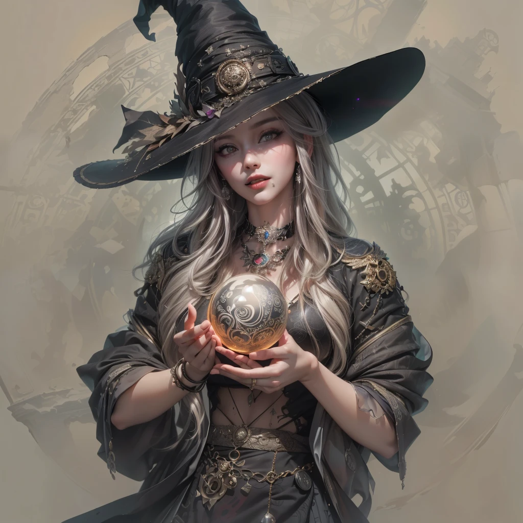 1girl, (((witchcore, witchcraft, pagan, mystical, nature, occult))) , magician, spell magic, magic circle, ((magic in hand)), ((fire magic)), (masterpiece, best quality:1.4),(absurdres, highres, ultra detailed:1.2),(using dark magic:1.4), imaginative overlays, artistic fusion,fantastical scenes, evocative narratives, striking visuals, upper body <lora:magician_beta_1:0.8>