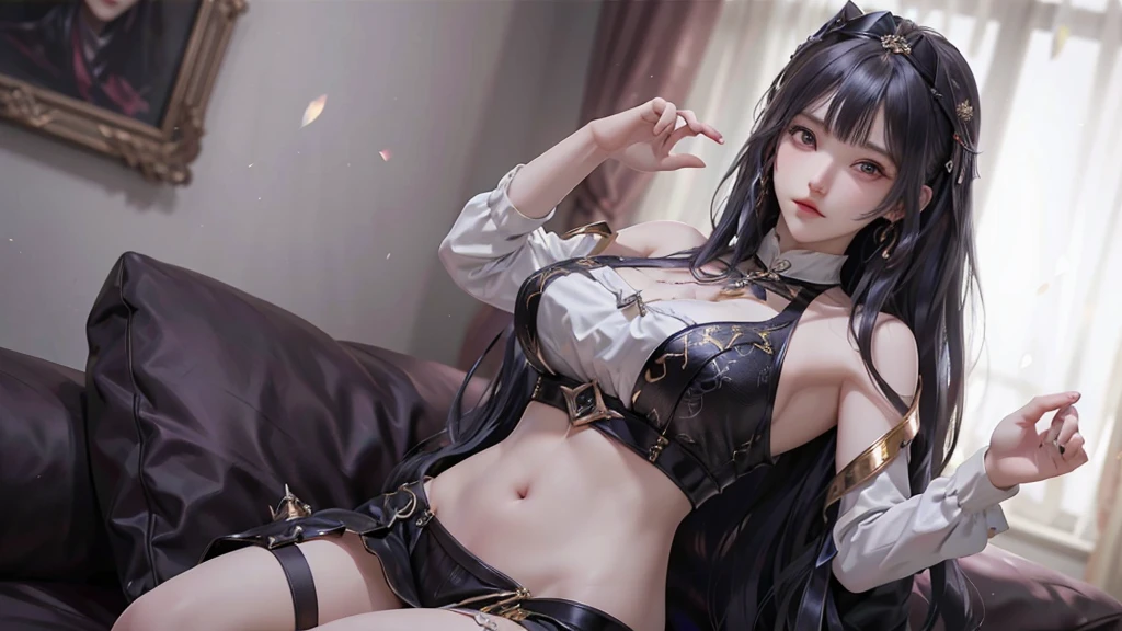 Black silk, succubus, sexy, erotic lingerie
