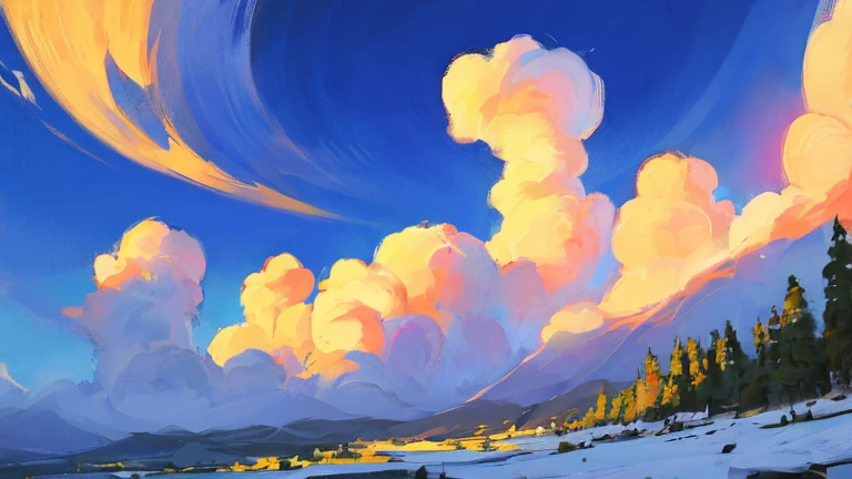 ((Best Quality, 8K, Masterpiece: 1.3)), An abstract swirl of smoke and mist, conveying a sense of mystery and enchantment.