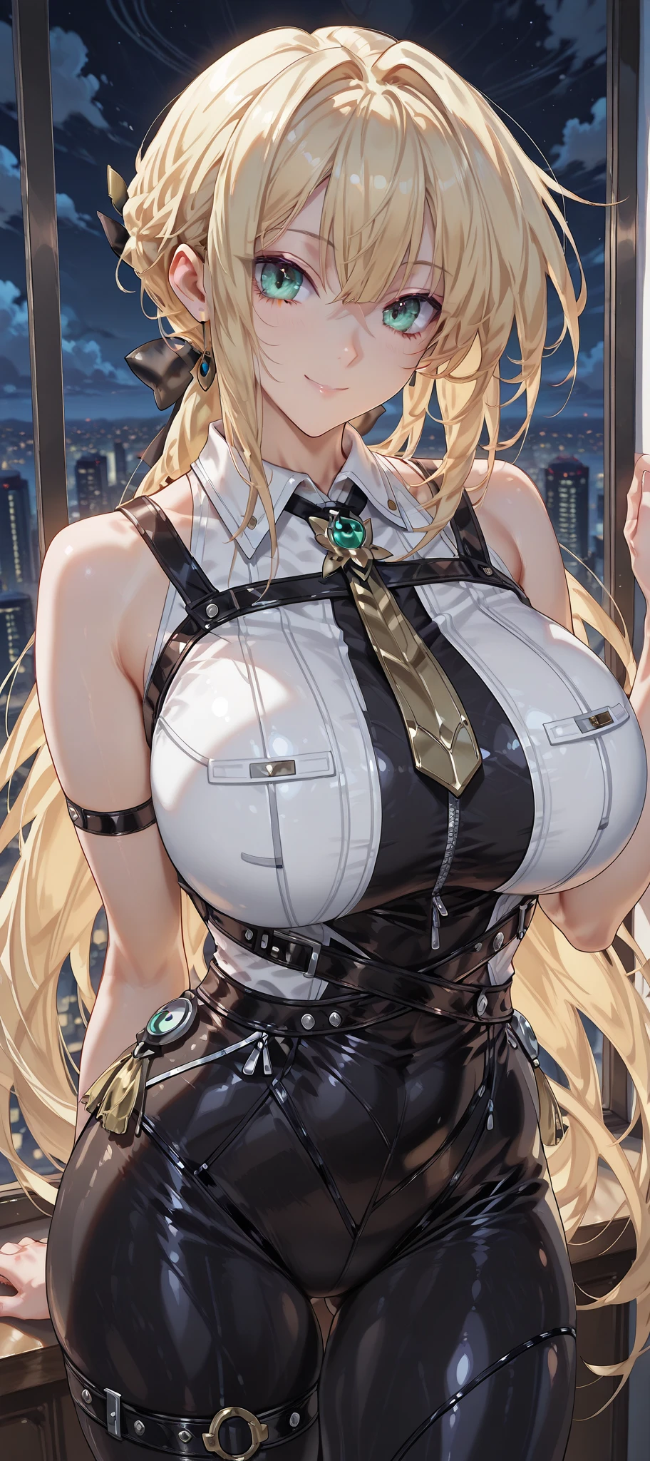 ultra-detailed、highest quality、Highest image quality、master piece、8K、blonde curly hair、(SFW huge body)、(((Rear view)))、cowboy shot、butt、T-back、underwear model
