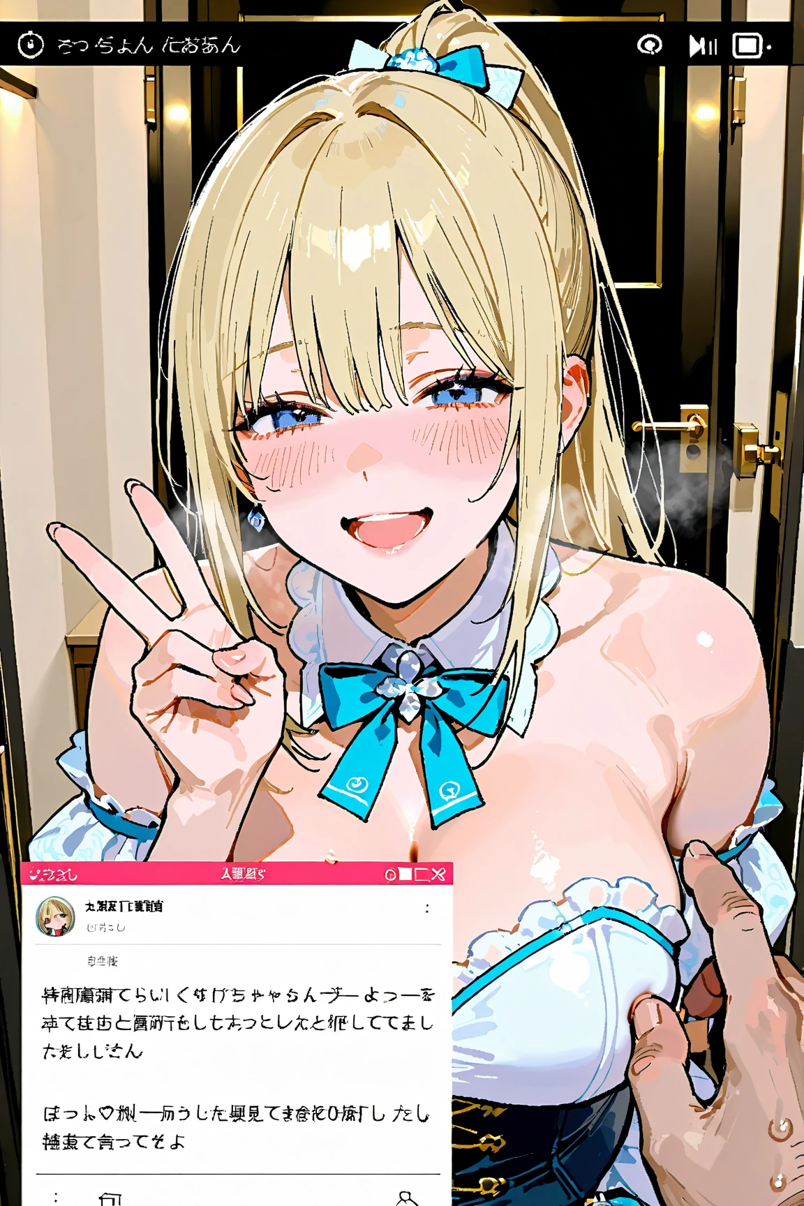 Firstperson view of an girl, doing an selfie in front of an mirror. (Firstperson view of an girl!!!)