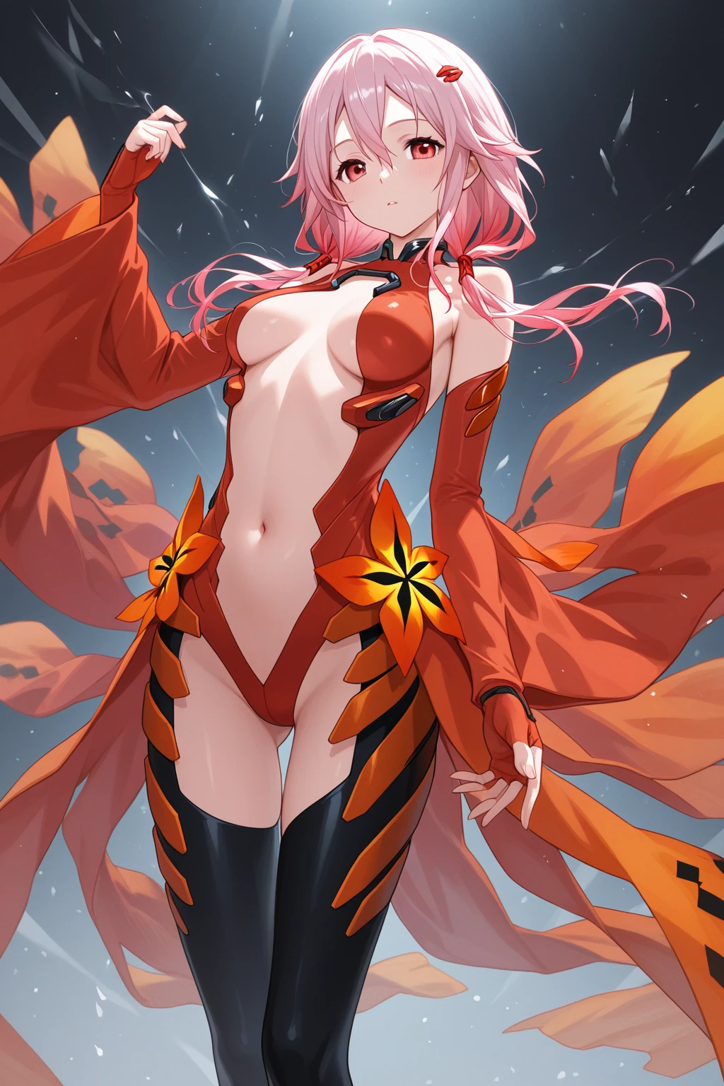 ((top-quality)), ((masuter piece)), (Ultra-detail:1.4),(32k images),(ultra high detailed),Best Anime,sharpness,The best wallpapers,Phenomenal depiction,the golden ratio, Wind manipulation:1.5,Manipulation of light,(Perfect anatomy without destruction),(Precise and detailed beauty Right eyes,Lustrous eyes),(Lustrous hair:1.1,),(Dense and detailed beauty Right face Dense and detailed beauty Right skin),(deadpan:1.2),Slim body,Slim belly, A pink-haired, Pigtails、thin-waist,a navel,The detailed, detailed, shining white costume is divine.々Right,Dense and detailed beauty Right decoration,gemstone),fullmoon:1.1, Backgrounds with depth:1.3,hair adornments,Starry sky