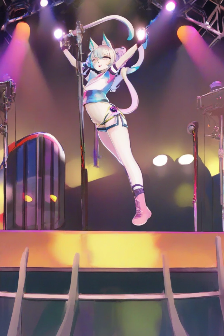 Ariana Grande, back showing her ass, full body in high definition with a vinyl record for the footrest in an excellent evolution 8k ((Miniature toy for collection))