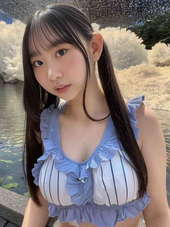 gp1, ((Best anatomy:1.2)), ((topless:1.3)), ((completely wearing sky blue and white polka dot pattern pleated skirt:1.5)), (completely sky blue and white short skirt:1.5)), ((Perfect 8-headed body:1.3)), ((extraordinary accurate anatomy:1.2)), ((Very accurate anatomy:1.2)), ((extraordinary well-proportioned body:1.2)), ((extraordinary beautiful body:1.2)), ((extraordinary sensational body:1.2)), ((extraordinary sensational pose:1.7)), ((slightly crab crotch:1.1)), ((slightly squatting down:1.2)), ((slightly legs wide open:1.1)), ((nsfw, spread pussy:1.4)), ((naked left thigh)), ((without bottoms)), ((without pants look:1.2)), ((without pants)), ((without trousers)), ((without panties:1.2)), ((completely naked:1.3)), ((completely nude:1.3)), ((completely nudist:1.3)),(Lolita:1.3),(Idol:1.6), (Lots of Skin:1.11), ((perfect skin)), Girl 17 years old, ((Cute:1.3)), ((Baby Face)), ((Smile:1.2)), (Slender Body), ((Pretty big breasts)), long hair, Black hair, Twin tails, 4K, High Resolution, ((Masterpiece:1.3)), ultra-definition, extremely detailed 8K, Top Quality, Head:1.3, ((Hasselblad Photo), Fine Skin, Focus), Soft Lighting, Dynamic Angle [:(Face Details:1.2):0.2], ((cleavage of the breast)), ((Rich cheeks)), (full body:1.1), ((extraordinary well-formed body:1.2)), ((extraordinary well-formed right nipple:1.1)), ((extraordinary well-formed left nipple:1.1)), ((perfect body:1.2)), ((perfect right nipple:1.1)), ((perfect left nipple:1.1)), dynamic pose, ((pussy:1.3)), ((perfect Vaginal object insertion:1.1)), ((Do not hide the joint)), uncensored, ((1boy)), perfect 1penis, wet, sweaty, ((doing sex with a black man:1.5)), ((both feet are on the ground:1.07)), ((put your one hand on the penis behind your leg:1.1)), ((ecstacy:1.5)), ((orgasm:1.5)), ((exposed vagina:1.2)),((both feet are on the ground:1.4)),