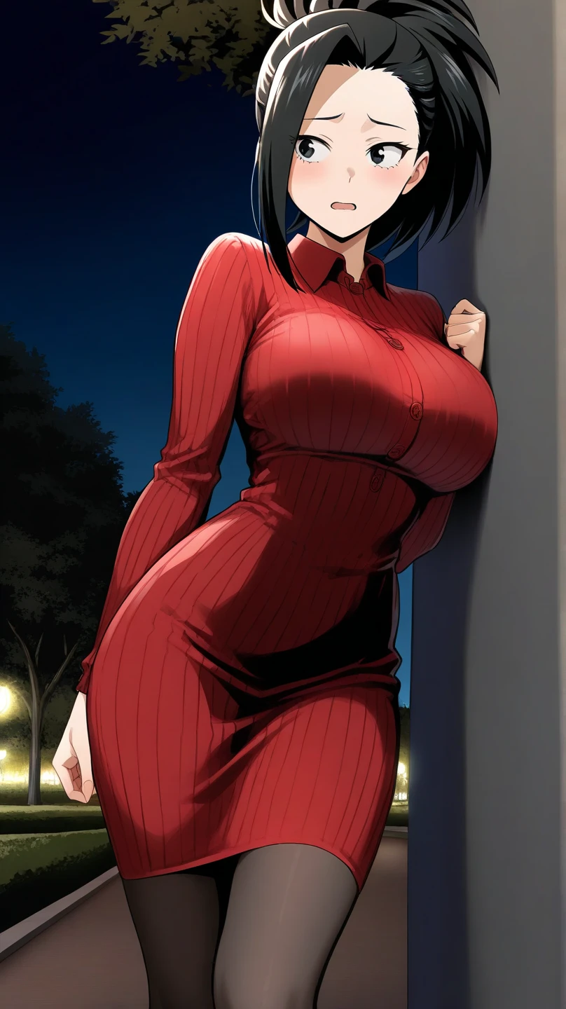 (8k, RAW photos, top quality, masterpiece: 1.2), (realistic, photorealistic: 1.37), (High Quality), (Ultra realistic), (High Details), (Face detail), (Shadow Detail), (Big breast : 1.3), 1 girl, (Mature Female), MILF, solo, Red eyes, Black hair, Gold earrings Long hair, White Headband, Pink Lips, Blush, (Ultra Face Detailed), Sexy Bodycon mini skirt, Bodycon dress, Long Legs, (Wide Hips), Candid, Yor Briar, (Hand detailed), Fingers Detailed