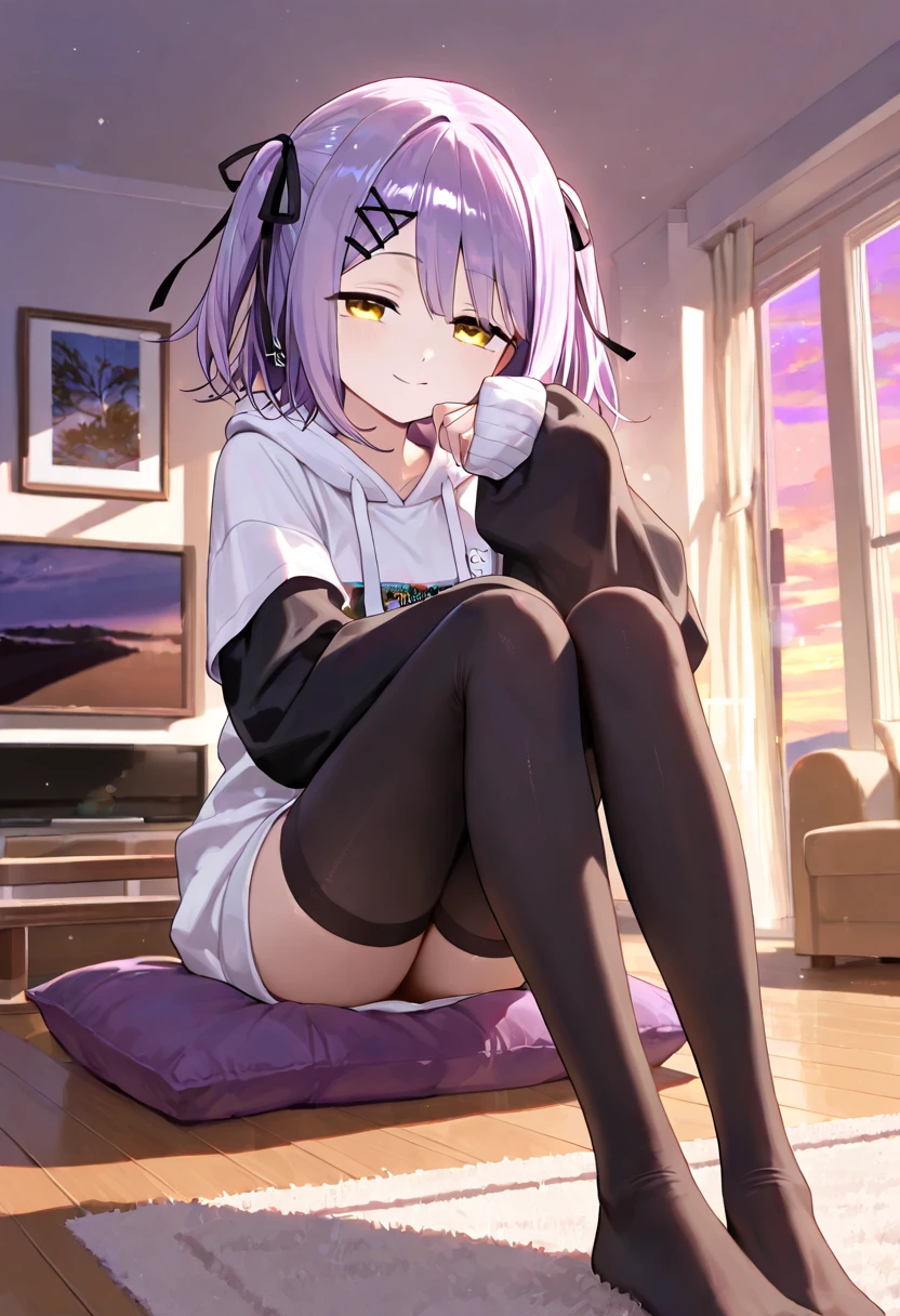 Tabletop, highest quality, One Girl, alone, Julie swims, tie shirt, Bikini under clothes, necklace, Short shorts, Visor Cap, Sitting,Spread your legs,Medium chest,Browsing Caution,((I can see the lines of her pussy.))、Wet