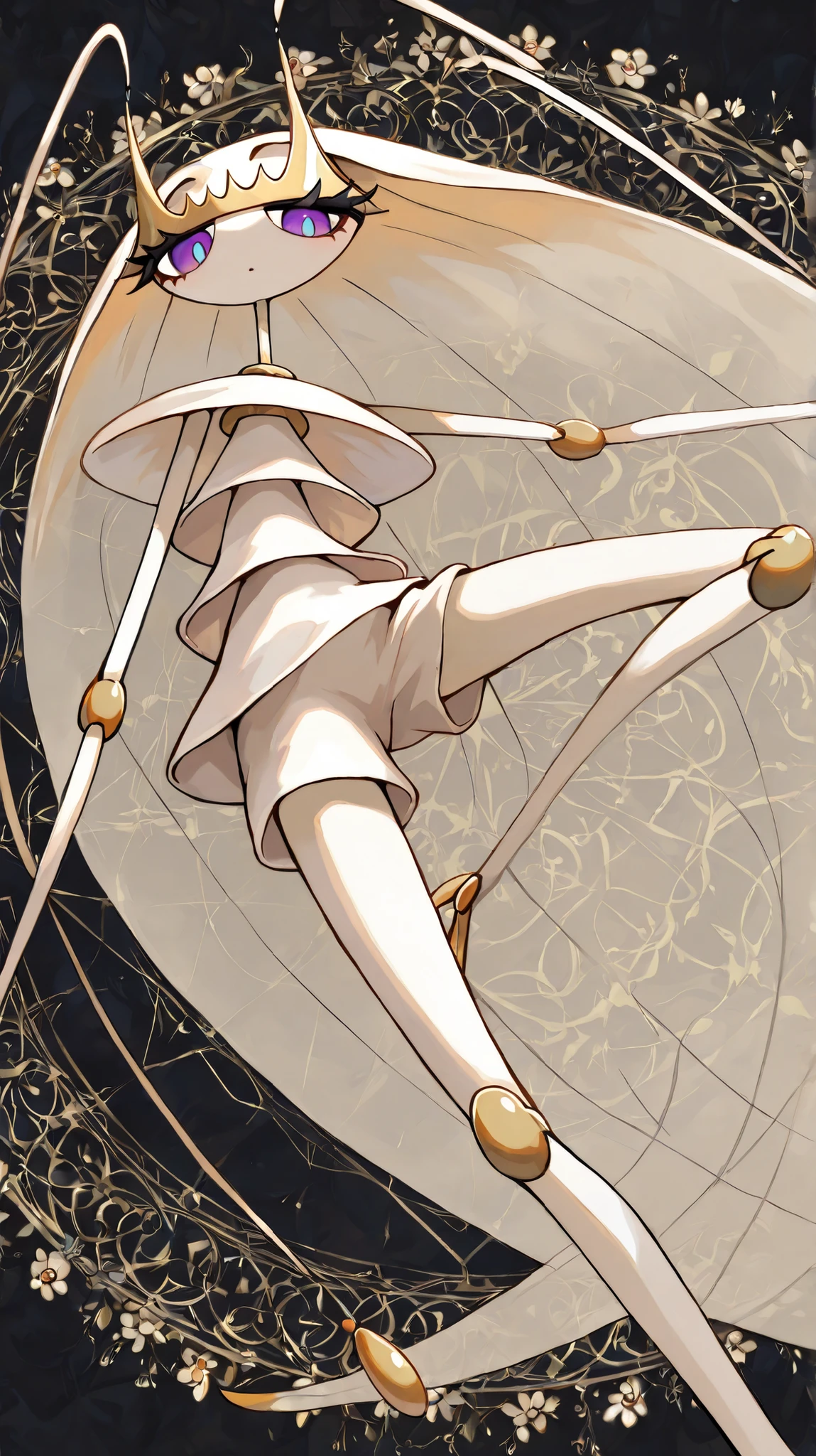 (in the style of Takashi Murakami:1.0), beautiful顔, feet,Highest Quality,tone mapping, sharp concentration in nude clothes, 超details,(Pheromosa),Highest Quality,beautiful,Pokemon,(Two fingers),(Clear Eyes),solo, details,8k,(slender:1.3),wallpaper,Jumping Kick,(colorful flower on black background :1.4), (Pheromosa:1.0), intricate digital painting, very intricate and colorful , 暗くてdetailsなデジタルアート , 非常にdetailsな対称性, Vector art by , Symmetrical Intricate Details , multicolored, A colorful and intricate masterpiece,( looks like a kaleidoscope :1.1),( geometric pattern background)、 Master Level Colors,Body depicting flowers