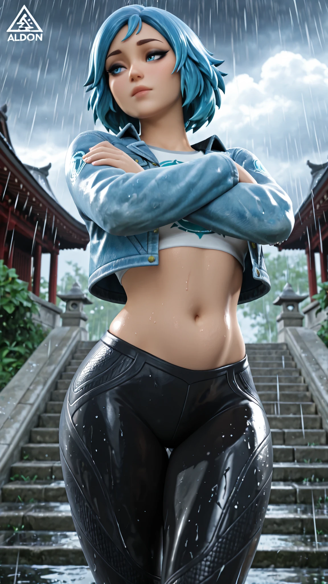 top-quality, 4K picture quality, masterpiece, Professional lighting without shadows, A hyper-realistic, perfect anatomia, Two girls, ( with perfect body、Colossal breasts with tension:1.2), Bright and even whitening skin without wrinkles and steps, (Reflects a lot of light with bright and beautiful blue eyes with long eyelashes and plump red tear bags:1.2)、 Cute hairstyles, (Although the costume is naked、Dress up naked with only a super short super mini pleated skirt:1.3), (Proudly show off your proud breasts from the front:1.5), (Another girl on the other side、To beautifully emphasize the proud big butt、Show off a big butt exposed from directly behind:1.4), (Beautiful face、Bewitching expression with sleepy half-eyes),
