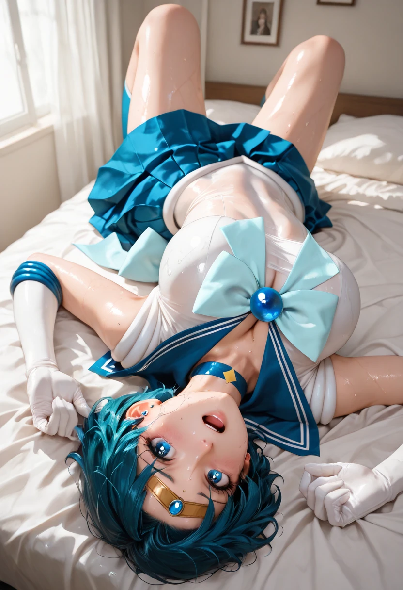 hight resolution, top-quality, ultra-quality, The ultra-detailliert, lighting like a movie、full of sweat、Wearing sweat、(((((((sexy precure wedding))))))、、、((My whole body is sweaty、after sex、spread legs and show off pussy、not wearing underwear、accurate anatomy、beautiful nipples、protest、angry face、blush、masturbation、Dynamic pussy show, on body、cum on face、cum on hands))、Obscene atmosphere、face camera angle