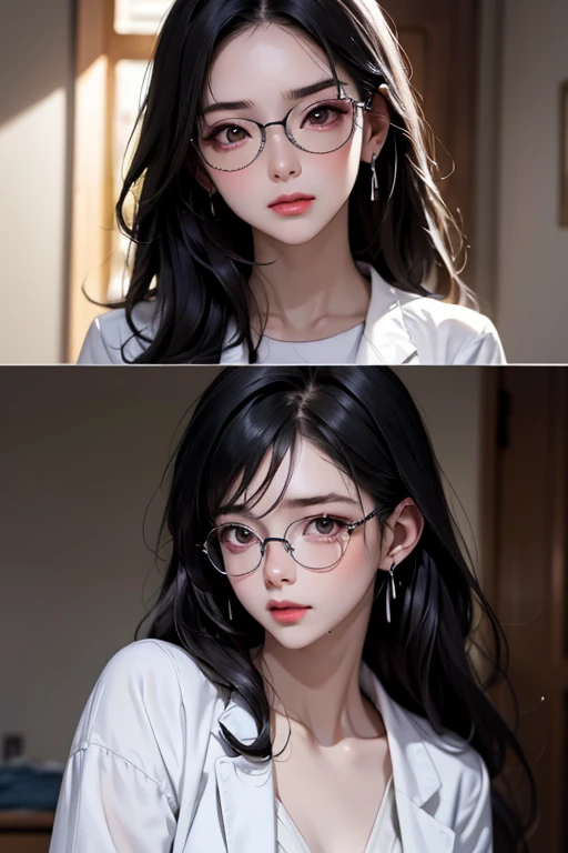 1girl, solo, animal ears, (sexy:1.2), shiny hair, shiny, shiny skin, shiny clothes, realistic, (photorealistic:1.1),
<lora:LittleMoMoV1.0-000006:1> LittleMoMo, glasses, mature woman