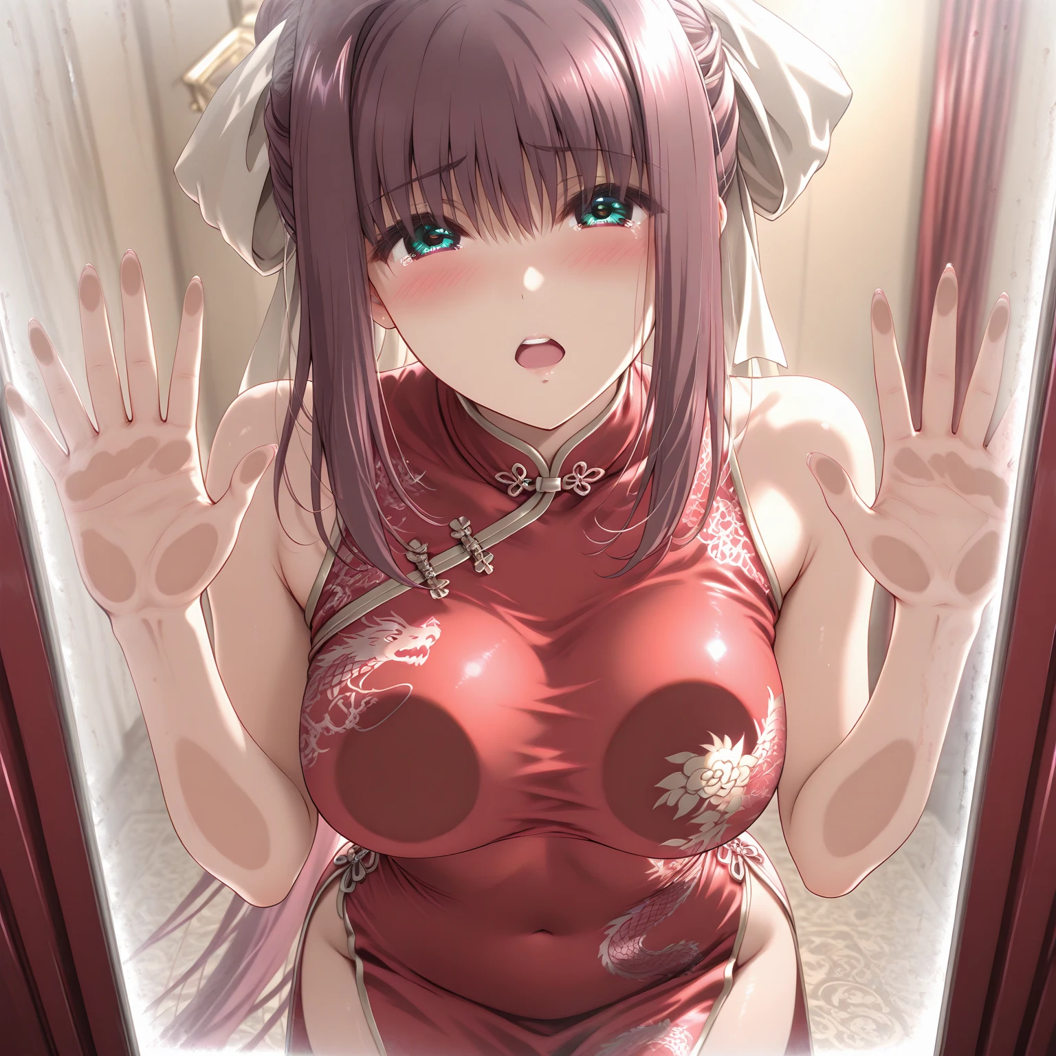 nsfw,uncensored,(masterpiece), (best quality), (detailed face),(ultra hi res:1.2),(illustration:1.3),(game cg:1.2),(official concept art:1.2), 1girl , solo,idolmaster, (nao yokoyama), (17yo,beautiful girl,cute girl),(beautiful purple eyes:1.7),(Upswept eyes:1.4),(beautiful light brown hair), (((midium hair))),((waviy hair)),((parted bangs)),((side ponytail:1.5))(ahoge:1.5),(((yellow Scrunchie))),((wet hair),(pale orange skin),(wet skin),((Japanese yukata)),(open clothes), (small breasts),(large hip), ((nudity:1.5,topless:1.3,bottomless:1.3,expose breasts,breasts out,full body)),((pubes brown hair:1.7)),(embarrassed),(light smile), ((one eye closed)),(open mouths),((tongue out)),(stream),(blash),(siting), (((outdoor))),((open-hot springs)),(((multiple boys:1.9, peeing on a girl,multiple penises:1.9, gangbang))),((ecstasy torogao, saliva trail, nose blush,one eye closed,out tongue)),cleavage of the breast,happy,((happy smile:1.9),((cum on body:1.9)),((cum on face:1.9)),((cum on hair:1.9)),open mouth, ((one eye closed)),(look up view),(sex,doggy style),