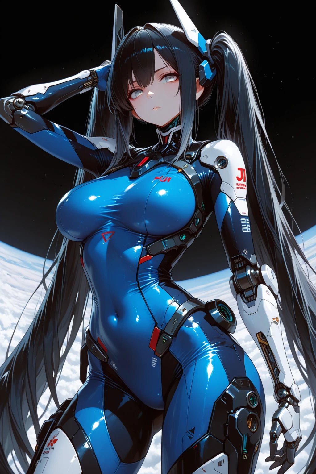 space pilot cyberpunk girl, depth of field, soft lighting, masterpiece, best quality, intricate, tone mapped, highly detailed, artstation, concept art, soft, sharp focus, dramatic lighting, highly detailed artwork, cinematic, hyper realistic painting , trending on Artstation, 8K, amazing shadows, realistic (highly detailed background: 1.0)