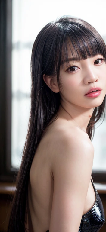 ((1girl)), (in naked:1.4), instant camera flash, pose at street, makeup with glossy lip, small breasts, bracelet, (girl in Fall season street:1.4, dry tree, brown leaf), various angle, ((face focus)), 22 years old, Beautiful Japanese Girl, spread leg pose, (nsfw:1.4), realistic light, realistic skin tone