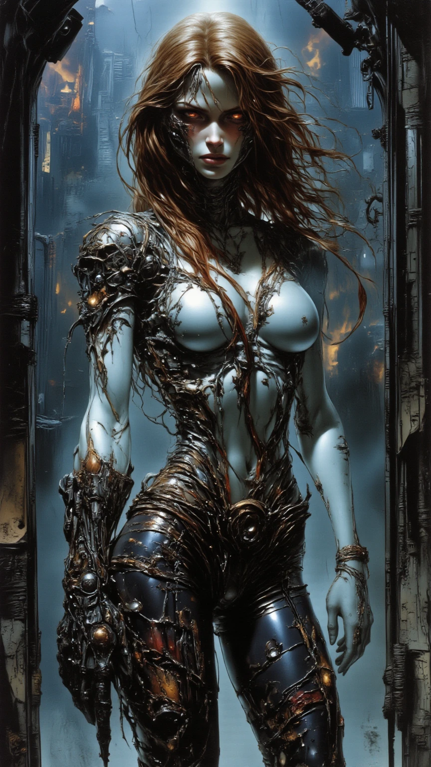 (body horror:1.4), (biomachine:1.3), (bloody:1.2), living being, (nipples), (colorful:1.2), Hans Giger, many hands, (zentangle:1.2),
oil on matte canvas, sharp details intricate, highly detailed, digital painting, rich color, smooth, sharp focus, illustration, Unreal Engine 5, 8K, art by artgerm and greg rutkowski and alphonse mucha
(masterpiece,detailed,highres:1.2),
