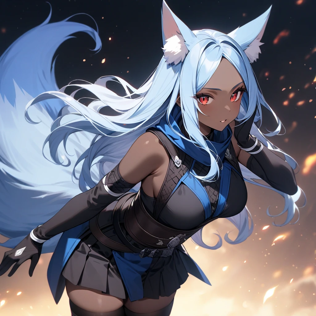 Sinon,aquabody, kitsune ears