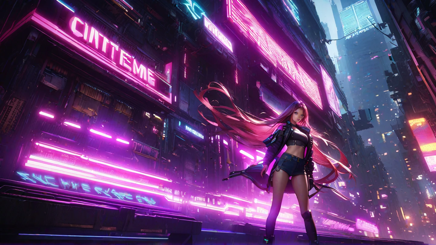 Incredibly strong muscular woman, Fire effect super long hair dragged on the ground, Exquisite and perfect facial features, Huge size, Broad muscular shoulders, huge boob, Protruding abdominal muscles, Especially the huge buttocks, Super thick muscle legs, Two-meter-long legs, Wide crotch，Exaggerated body proportions, Cool combat boots, The rump has nine long dragon tails, Bare skin clothing, Full body shot, Light particles, Ultra HD 4K, Ultra-detailed, Realistic:1.37, Vivid colors, Studio lighting, Physically-based rendering, Extreme detail description