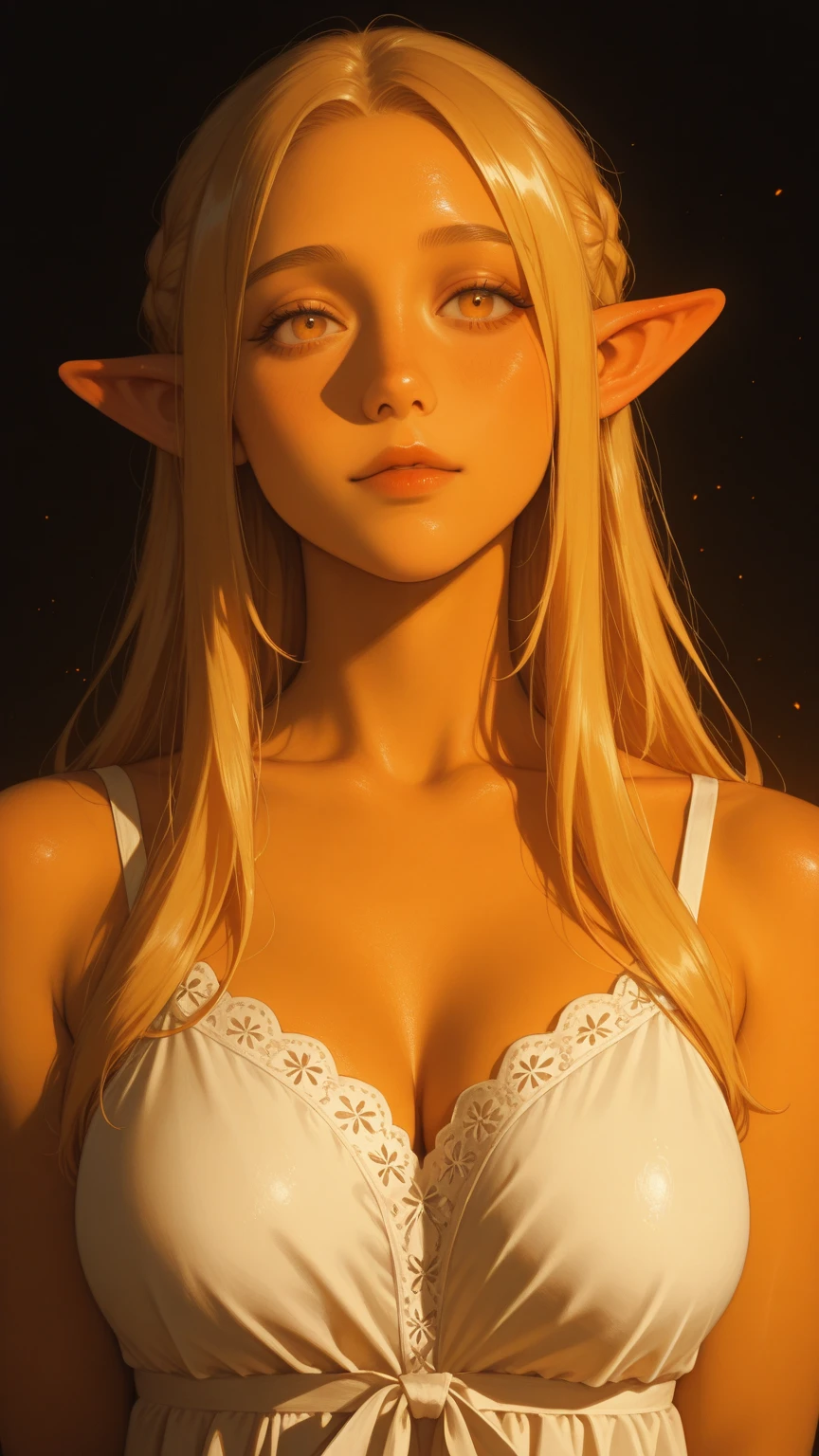 Elf,Blonde,garter belt