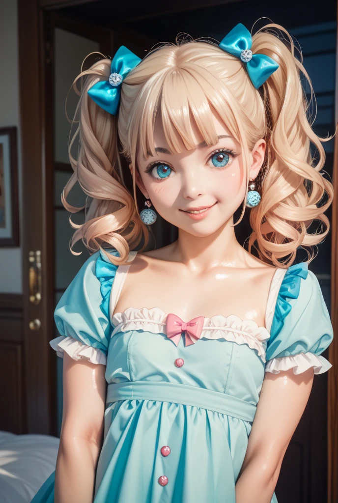 woman\((Blood:1.2),12 years old,White skin,(Wicked Smile:1.3),Open your mouth,Sharp teeth,(Long Tongue:0.8),hair\(pink,Twin tails,detailed,Shiny\),hairclip\(White and white\),shirt\(Open shoulders,Long sleeve\),skirt\(black,short\),Tea Belt,Corners of the Eyes\(pink\),(Narrow eyes\(gray\):0.8),very cute pose,chest\), break ,background\(Simple,cute,Fancy,dark,pink heart marks\), break ,quality\(8k,wallpaper of extremely detailed CG unit, masterpiece,High resolution,top-quality,top-quality real texture skin,Surreal,Increase the resolution,RAW Photos,最高quality,highly detailed,wallpaper,Cinema Lighting,Ray Tracing,Golden Ratio\),(Dynamic Angle),(Face close-up:1.8),[Browsing Caution:2.0],Looking down at the viewer