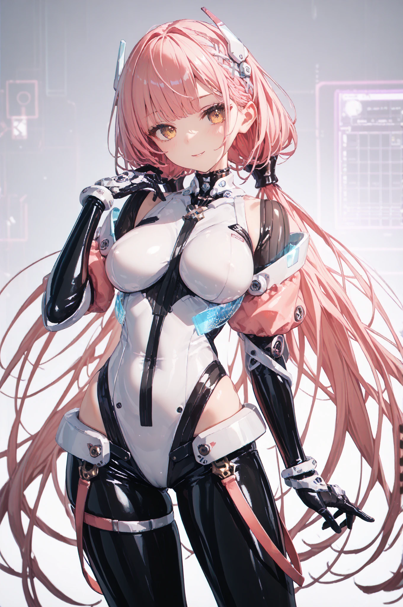 a cartoon picture of a woman in a corset and a corset, biomechanical oppai, full body zenkai! asuka suit, asuka suit under clothes!, fully robotic!! catgirl, bikini armor, oppai, bikini-armor, oppai cyberpunk, gynoid body, of a ramlethal valentine, bikini armour, ornate bikini armor