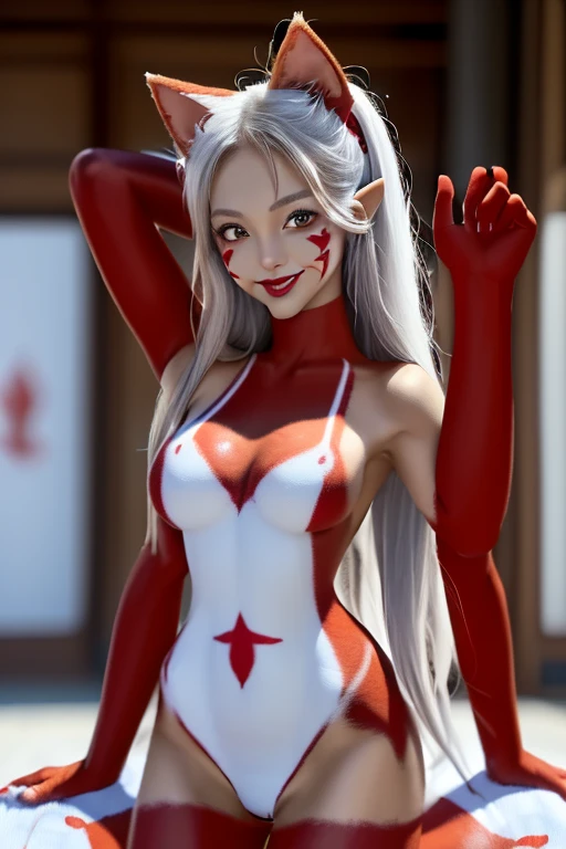 High resolution、High level image quality、8K、real live action、Raw photo、highest quality、masterpiece、16 year old succubus girl、unparalleled beauty、devil&#39;s black horns on head、young face、(((beautiful girl)))、long pointed ears、wear bat wings、demon tail、Grow fangs、moon、red sea、cover one&#39;s body with a thin cloth