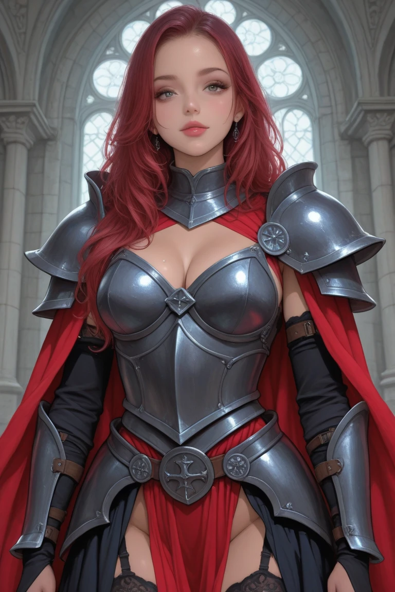8k,Close-up of a goddess with a sacred sword, Gorgeous big chest chest armor, Sexy超美人(like the real thing)goddess of war,slender body,muscular woman,sharp look,He has a large and luxurious holy sword.,beautiful long red hair,strongly cracked abdominal muscles,Sexy,highly detailed art germ, Alexandra Fomina Art Station, 2. 5d cgi anime fantasy artwork, lady in red armor, armor girl, fan art best art station, great character art, Kushart Krenz Key Art Feminine, Chengwei Pan at Art Station,Super high resolution,Luxury Red Large Mist Chest Armor,luxury red combat pants,gorgeous red gauntlet,luxury red shoulder armor,luxurious red waist armor,fantasy art,strongly cracked abdominal muscles,muscular thin legs,very big breasts,fighting pose,Sword-holding pose,