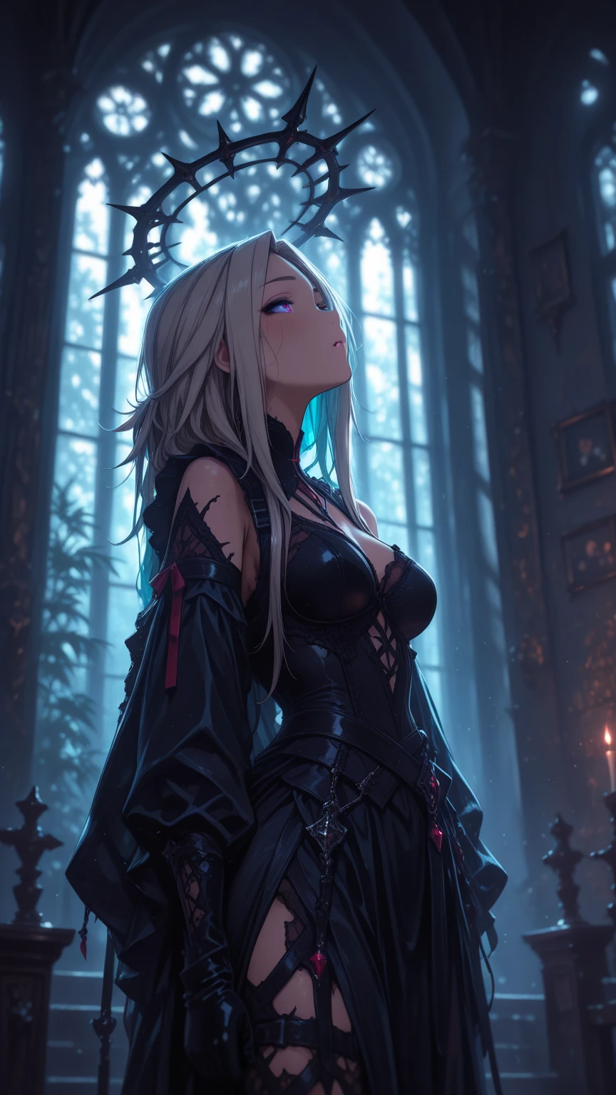Undead, Pale skin, living corpse, Holy virgin, sacred armor, Zelda, decaying zombie, looking at viewer, scars,