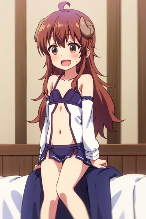 (Anime artwork, Anime Style, Studio Anime, Very detailed, up to date, Vibrant, Anime Coloring Book, High Contrast, masterpiece:1.2, Highest quality, Best aesthetics), (Beautiful and detailed:1.2), Aoikan, (1girl:1.3), hair ribbon, blush, (red bandeau top bra, fur-trimmed skirt, underboob, fake_animal_ears,cat:1.1, santa costume, red skirt), (((bed room:1.1))), Cute Smile Open your mouth On the bed,((paw pose:1.4)), Pink Good, From above, No pants,Two Arms,(Accurate fingertips, Browse 4, Thumb 1),wink,barefoot,