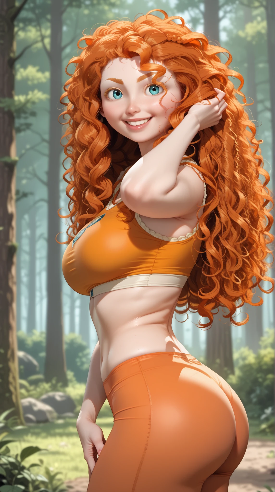 NSFW, photorealistic, beautiful Face, (artwork:1.4), (best quality:1.4), extremely detailed, hyper-detailed, soft lighting, 25 years old, empowered redheaded woman, white redheaded woman, orange hair, red wavy hair, in clothes, thick legs, big ass, big breasts, 1950s pin-up woman, in her late thirties, working on her knees in a flower garden, dressed only in a green garden apron, white pearl necklace and earrings white pearls, yellow rubber boots, perfect body, busty, perfect legs, intricate details, artwork, best quality, Ultra HD, 8K, ((simple background:1.3)), shaved pubic area, big breasts, hanging breasts, long hard nipples, short red bun with bow in the hair, shaved pubic area, (perfect_Face), intricate, 4K, detailed_background, full_body, realistic, 8K, sexy, very cheeky smile, challenging and naughty facial expression