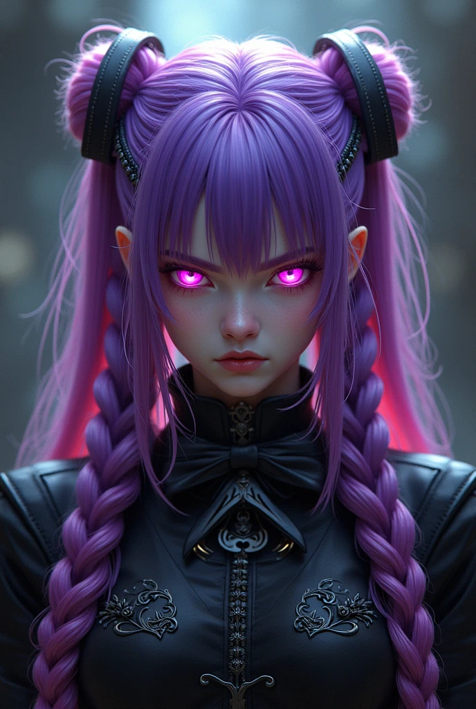 Vampire girl Shalltear Bloodfallen: Overlord anime, best quality, masterpiece, (realistic:1.2), Front, detailed face, (((masterpiece))), (((best quality))),(((extremely detailed))), illustration, mysterious,