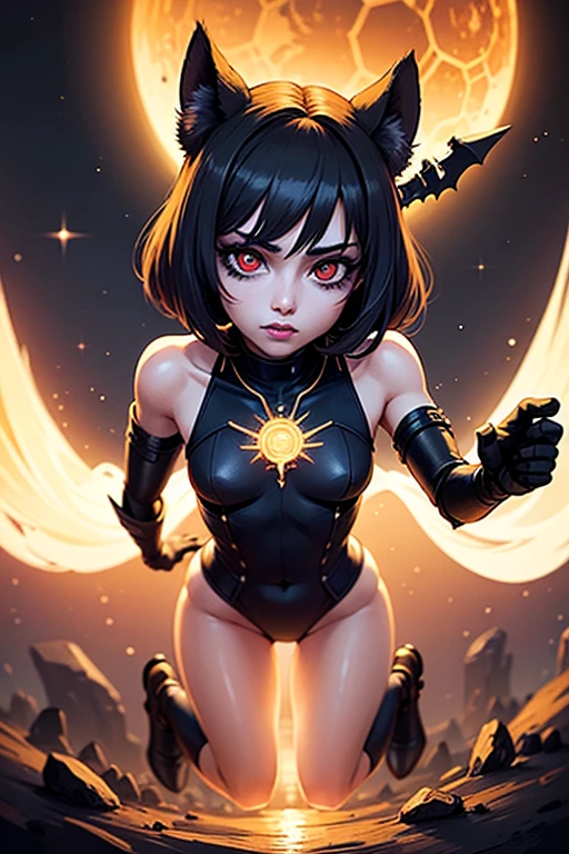 cursed, pele escura, o lado, arte conceitual do personagem, retrato, muito coerente, 4 mil, detalhado, trending in artstation, disco Rigido, realista, Bokeh, Digital illustration by Rossdraw, detalhado, 4 mil, amazing detail, digital