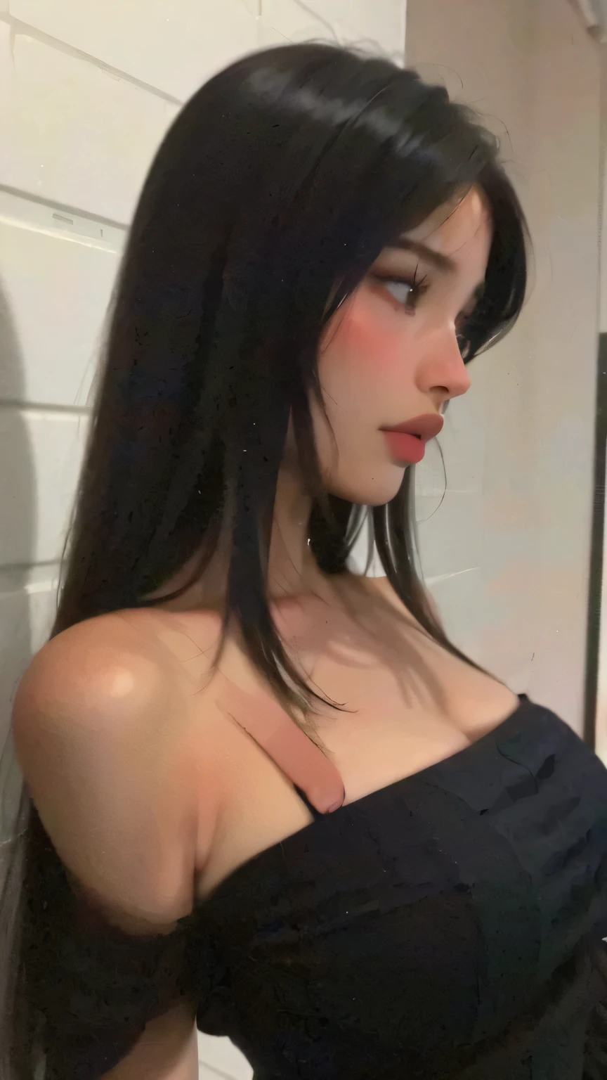 Beautiful (1 girl:1.3), Alone, (very detailed) full body masterpiece, Ultra realistic, 16K, nightmare atmosphere, gothic, r3b3cc4 young, Sensual (Erotic), 1 girl (cute young) alone, delicate (seductive) female face, silky realistic hair, hair fringe, looking at viewer, goth makeup, realistic black hair (gradient colors) , simple unfocused background, bedroom background, jewelry, earrings, necklace, young beauty, portrait, hoop earrings, realistic, soft lighting, muscular female body, realistic hot body , photorealistic, detailed clear eyes, extremely erotic, delicate feminine, muscular female body, large natural breasts, belly hot, narrow waist, proportionally big hips, thick legs, beautiful, nude (porn), different sensual positions, raw, analog, sharp focus, 8K, high definition, high quality, Fujifilm XT3, Film grain, award winning, highly detailed skin artwork, realistic skin details, visible pores, clear focus, volumetric fog, 8k hd, dslr, high quality, Film grain, light skin, photographic realism , lomography