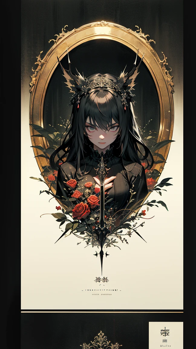 The artistic font “seven seven” in the style of gothic art {x},Using dark tones and sharp lines,, the edges of the letters are decorated with intricate black patterns,The whole presents a mysterious and elegant visual effect。