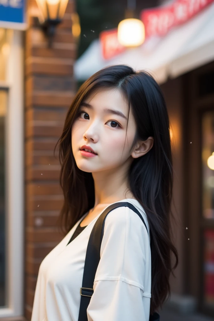 A girl sitting in front of a cafe window on a rainy day, Sketch on a notebook. Raindrops walk down the glass. Comfortable digital realism, a warm color palette, soft bokeh, High Resolution Storytelling Composition.